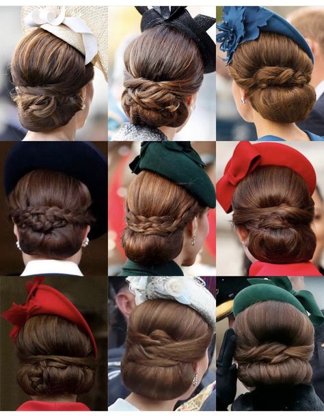 Kate Makeup, Royal Hairstyles, Princess Kate Style, Kate Middleton Style Outfits, Kate Middleton Hair, Prins William, Elegant Ponytail, Hair Romance, Kate Middleton Outfits