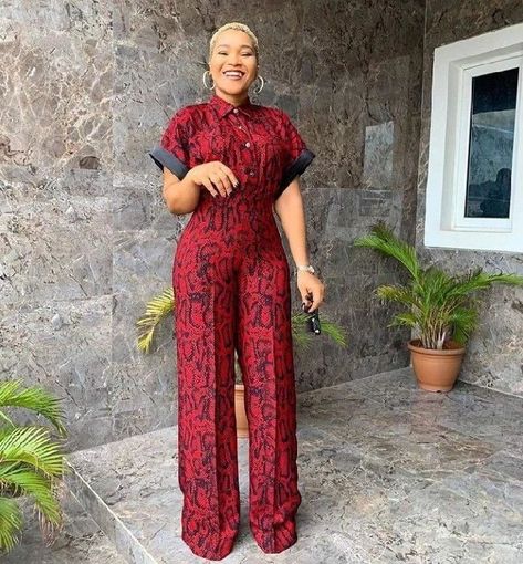 african fashion women clothing, African women design, African women design Ankara, Ankara designs Jumpsuits For Women Ankara, Ankara Styles For Slim Ladies, Styles For Slim Ladies, Best Ankara Styles, Simple Jumpsuit, Ankara Jumpsuit, African Print Jumpsuit, 2piece Outfits, Short African Dresses