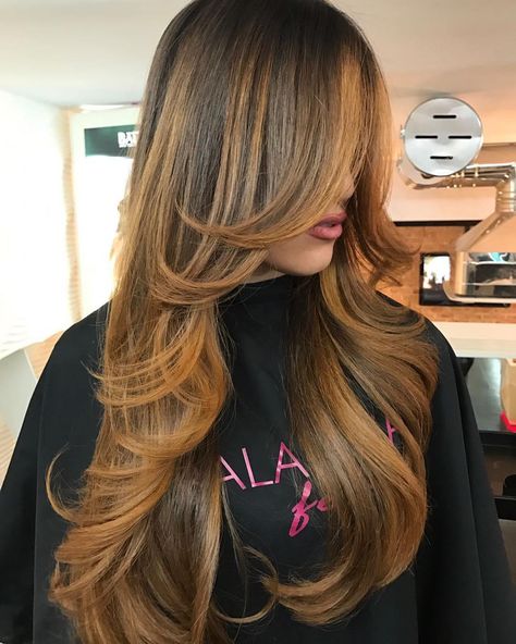 Extra Long Cut with Face-Framing Feathers Trendy Layered Hairstyles, Balayage Long Hair, Haircuts For Long Hair With Layers, Long Layered Haircuts, Long Brown Hair, Long Layered Hair, Haircuts For Long Hair, Long Hair Cuts, Layered Haircuts