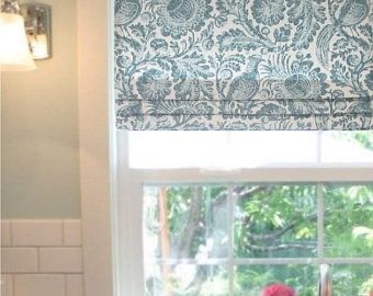 Roman Valance, Roman Shades Kitchen, Geometric Trellis, Diy Roman Shades, White Trellis, Casa Cook, Faux Roman Shades, White Drapery, Natural Homes