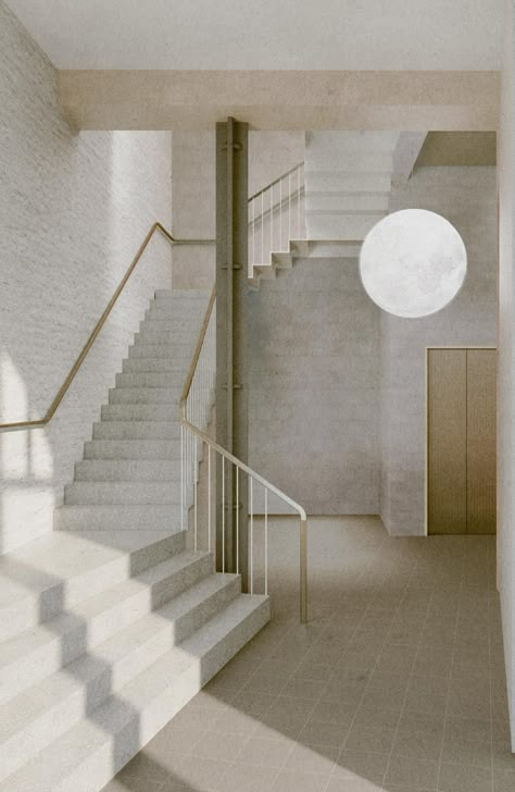 Architecture For London, Architecture Interior Render, Interior Architecture Model, Architecture Rendering Styles, Interior Rendering Architecture, Refurbishment Architecture, Alvaro Siza House, Interior Visualisation, Architecture Renders