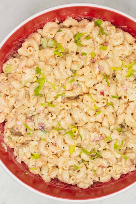 Macaroni Salad Recipe - Recipes by Nora Filipino Macaroni Salad Recipe, Filipino Macaroni Salad, Filipino Sweets, Tube Pasta, Chopped Pineapple, Macaroni Salad Recipe, Christmas Ham, Grilled Meats, Cold Pasta