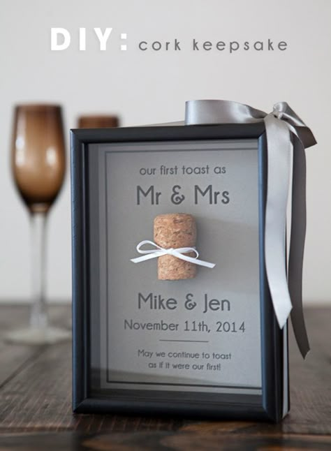 Cork keepsake frame.. for the special corks from bottles you have opened together.. could do it with bottlecaps too Cork Keepsake, Crown Diy, Cork Diy, Wine Cork Crafts, Future Wedding Plans, Cork Crafts, Cute Wedding Ideas, Wedding Keepsakes, Winery Weddings