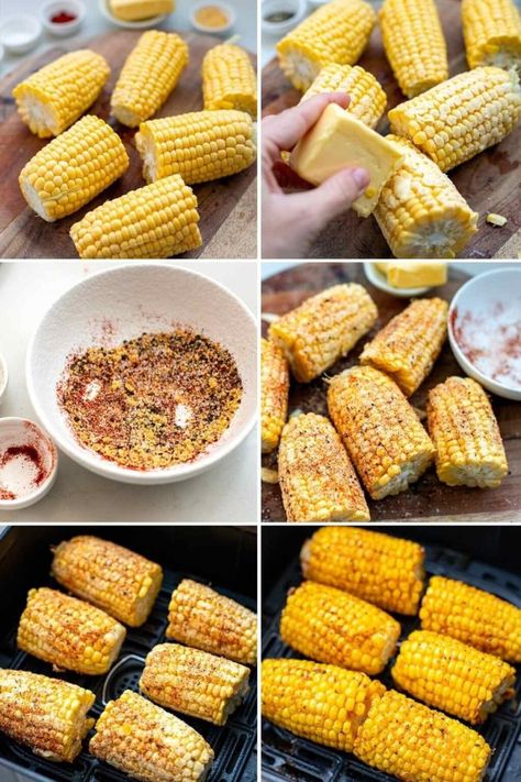 Air Fryer Corn On The Cob Air Fryer Corn, Corn On The Cob Recipe, Hot Corn, Instant Pot Cookbook, Steamed Cauliflower, Pasta Side Dishes, Fried Corn, Crispy Fry, Best Instant Pot Recipe