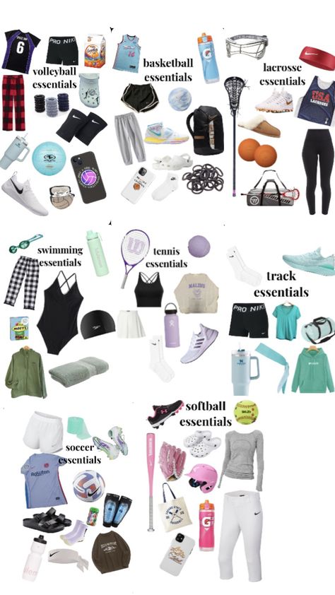 Whats In My Volleyball Bag Backpacks, Swimming Essentials List, Swim Meet Bag Essentials, Swimming Bag Essentials, Volleyball Bag Essentials List, Swimmer Outfits, Swim Bag Essentials, Netball Outfits, Sports Bag Essentials