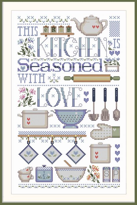 Autumn Accessories, Cross Stitch Quotes, Cross Stitch Kitchen, Craft Decorations, Pola Kristik, Cross Stitch Funny, Cross Stitch Samplers, Towel Pattern, Cross Stitch Patterns Free