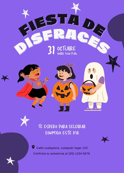 Plantilla de invitación fiesta de disfraces Halloween Invitaciones, Word Ideas, Halloween Invitation Template, Fiesta Halloween, Halloween Invitations, Fashion Kids, Kids Fashion, Collage, Halloween