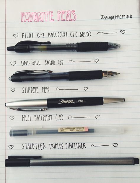 Bullet Journal Collections, Sharpie Pens, Study Stationery, School Organization Notes, Pretty Notes, Notes Inspiration, College Study, Cute School Supplies, Best Pens