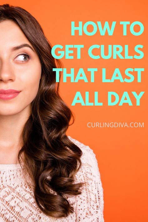 Keep Curls All Day, Curling Hair That Doesnt Hold Curl, Getting Curls To Hold, How To Curl Hair That Wont Curl, How To Make Hair Hold Curl, Keep Curls From Falling, How To Hold Curls All Day, How To Keep Curls In Hair All Day, How To Get Curls To Stay All Day