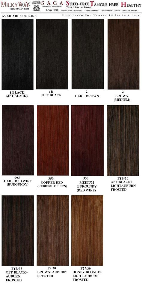 hair color chart Hair Color Number Chart Weave, Black Hair Color Chart, Weave Color Chart, Hair Color Number Chart, Red Hair Color Chart, Weave Hair Color, Hair Color For Morena, Brown Hair Color Chart, Color Braids