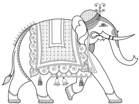 Indian Elephant Art, Indian Drawing, Elephant Photography, Flag Coloring Pages, 3d Art Drawing, Elephant Drawing, India Colors, Indian Flag, Elephant Painting