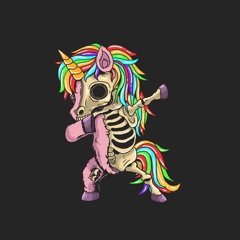 Creepy Unicorn, Neotraditional Tattoo, Comic Face, Unicorn Tattoos, Unicorn Pictures, Unicorn Halloween, Metal Head, Unicorn Art, Cartoon Faces