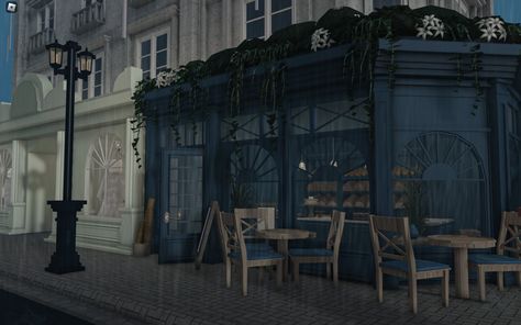 Bloxburg Town Library, Bloxburg Library Ideas Exterior, Bloxburg Resturaunt Ideas, Bloxburg Nyc Building, Bloxburg Road Ideas, Nyc House Bloxburg, City Inspo Bloxburg, Paris In Bloxburg, Bloxburg Town Inspiration