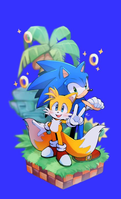 Sonic And Tails, Sonic Tails, Classic Sonic, Sonic Heroes, Silver The Hedgehog, Sonic Fan Characters, Blue Hedgehog, Sonic Franchise, Sonic 3