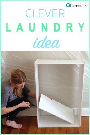 Empty Bookshelf, Laundry Station, Diy Laundry Basket, Old Bookshelves, Basket Laundry, Diy Wall Shelves, Diy Laundry, Towel Storage, Doing Laundry