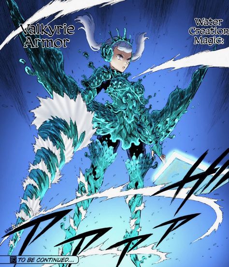 Noelle Silva Valkyrie Armor, Element Reference, Valkyrie Armor, Noelle Cosplay, Noelle Silva, Water Power, Dragon Armor, Black Clover Manga, Fantasy Worlds