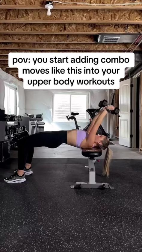 I started adding combo moves like this into my workouts and will never go back, they’re SOO good 🤌🏼🔥 this one came straight from today’s upper body workout in my dumbbell only weekly workouts plan! Want to join?! 📲 in profile to learn more! #armworkout #strengthtraining #workoutmotivation #workoutideas #homeworkout #athomeworkouts | Movement With Julie | Movement With Julie · Original audio Movement With Julie, Workouts Plan, Weekly Workouts, Weekly Workout Plans, Exercise Plan, Never Go Back, Weekly Workout, Upper Body Workout, Body Workout