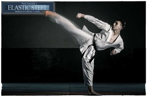 How to Do a Roundhouse Kick — ElasticSteel Roundhouse Kick, Warm Up Routine, Workout Training Programs, Side Kick, Training Programs, Fitness Training, Step By Step Instructions, Martial Arts, At The Top