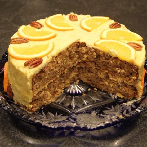 Williamsburg Orange Cake Recipe, Orange Layer Cake Recipe, Nye Desserts, Southern With A Twist, Orange Layer Cake, Cake Icing Tips, Betty Crocker Cookbook, Silver Palate, Orange Frosting