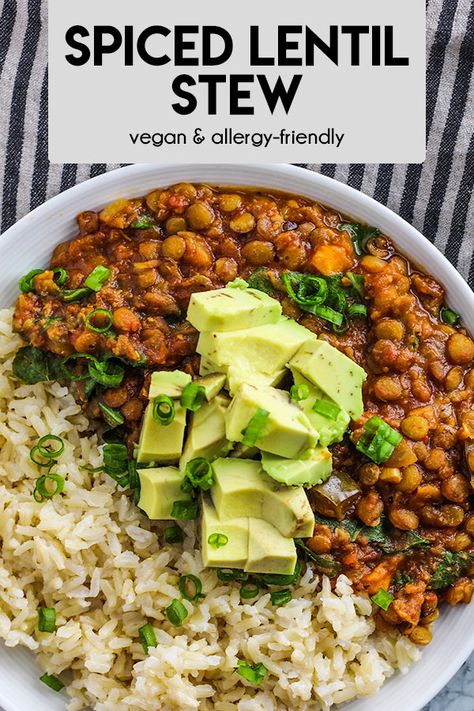 Plant Based Protein Recipes, Stew Vegan, Spiced Lentils, Vegan Protein Recipes, Plant Based Recipes Dinner, Flavorful Dinner, Plant Based Diet Recipes, Lentil Stew, Vegan Meal Plans