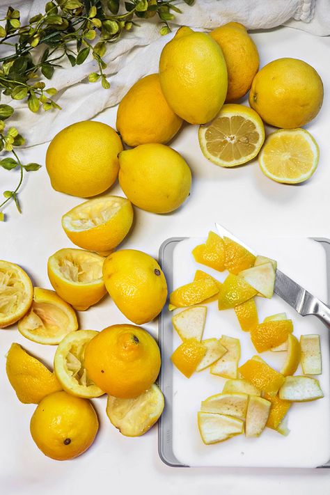 How to Make Dried Lemon Peel (Dehydrator, Oven, Air Fryer) Dehydrating In Air Fryer, Lemon Peel Recipes, Dried Lemon Zest, Dried Lemon Peel, Lemon Juice Benefits, Oven Air Fryer, Warm Lemon Water, Drinking Lemon Water, Lemon Water Benefits