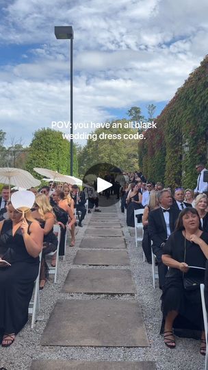 24K views · 111 reactions | This is your sign to have a black dress code for your Wedding! 🖤

Tag someone who would have a black dress code! 

Video @behindthescenessocials | By Wedded WonderlandFacebook All Black Wedding Guest Attire Dress Codes, Black Dresscode Wedding, Wedding Dresscode, Code Video, Dress Code Wedding, All Black Dresses, Dress Attire, Guest Attire, Code Black