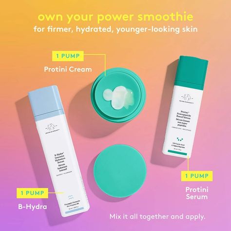 Protini™ Polypeptide Firming Refillable Moisturizer - Drunk Elephant | Sephora Polypeptide Cream, Drunk Elephant Skincare, Power Smoothie, Skin Hyperpigmentation, Acne Blemishes, Skin Toner, Drunk Elephant, Cleansing Balm, Gel Moisturizer