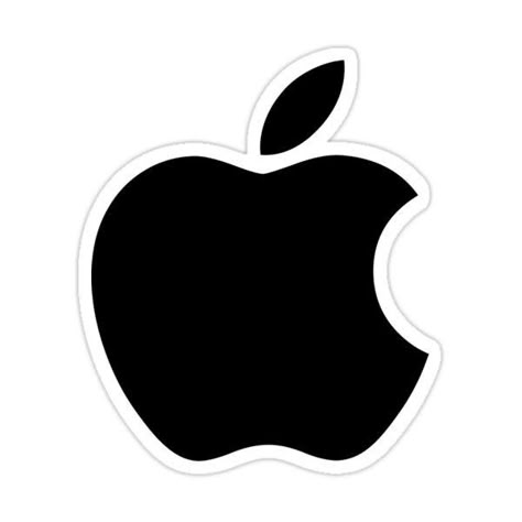 Black Apple Logo, Apple Logo Sticker, Apple Logo Design, Iphone Logo, Apple Stickers, Paper Dolls Clothing, Black And White Stickers, Stickers Cool, Black Apple