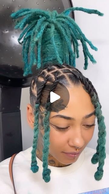 Loc Appreciation on Instagram: "Okay so she’s BACK with a new color!!!!!🔥🔥🔥 🎥: @madebybabes (STYLIST) She’s a #LocLady 🔒 - - Got locs or a loc business and wanna be featured for a small fee? DM us NOW 💰 - - *I do not own the rights to the music* - Follow @loc.lady 👉🏽 Loc Blog Follow @unapologeticperspectiveapparel 👉🏽 Apparel - - - #loclove #locs #womenwithlocs #dreads #natural #hairgoals #naturalhair #loccommunity #divine #menwithlocs #locsforkids #hair #hairstylist #hairstyles #locsty Loc Appreciation, Colored Dreads, Feminine Masculine, Hairstylist Hairstyles, Locs, Hair Goals, Hair Stylist, New Color, Natural Hair Styles