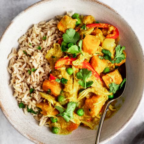 Healthy Slow Cooker Yellow Chicken Curry | Ambitious Kitchen Yellow Chicken Curry, Curry Chicken And Rice, Yellow Curry, Ambitious Kitchen, Healthy Slow Cooker, Slow Cooker Recipes Healthy, Glutenfree Dairyfree, Chicken Slow Cooker Recipes, Curry Chicken Recipes