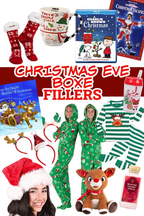 Ideas for Christmas Eve Box Fillers - Oh My Creative Top 10 Christmas Movies, Great Christmas Movies, Magic Reindeer Food, Christmas Eve Box Fillers, Best Christmas Movies, Classic Christmas Movies, Christmas Slippers, Winter Candy Apple, National Lampoons Christmas