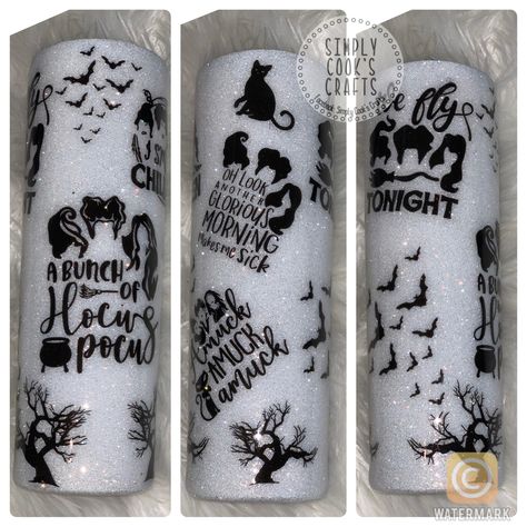 Hocus Pocus Tumbler Ideas, Hocus Pocus Tumbler, Fall Cups, Sublimation Cups, Cricut Cups, Halloween Glasses, Yeti Cup Designs, Hocus Pocus Party, Tumbler Cups Personalized