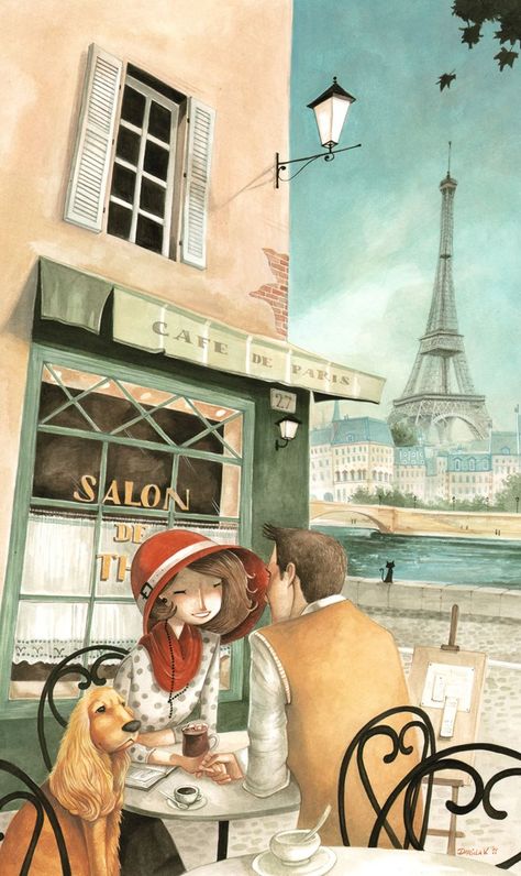 Susan Wheeler, Art Parisien, Pascal Campion, Paris Illustration, Art Mignon, Paris Love, Paris Art, Art Et Illustration, The Eiffel Tower