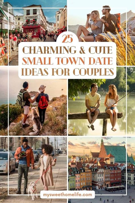 Date Ideas In Small Town, Date Ideas Small Town, Small Town Date Night Ideas, Things To Do In A Small Town, Small Town Date Ideas, Cute Small Town, Date Night Ideas For Married Couples, Cheap Date Ideas, Small Town Living