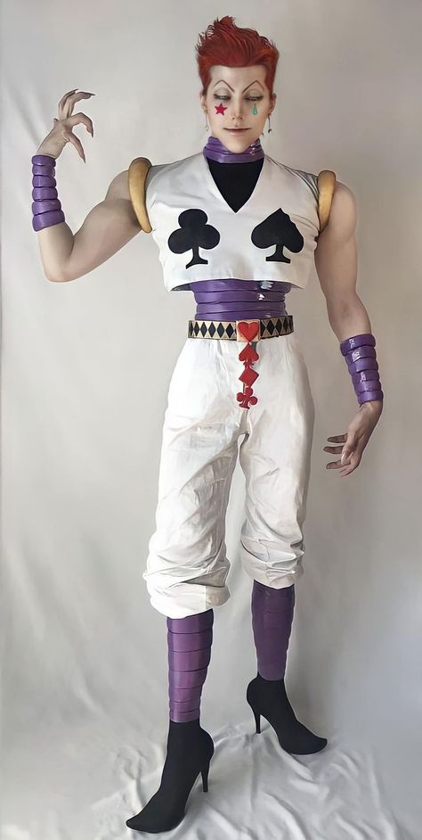 Hunter Hunter Cosplay, Hxh Cosplay, Hisoka Cosplay, Villain Lady, Carla Tsukinami, Gay Costume, Hunterxhunter Hisoka, Anime Cosplay Makeup, Anime Villians