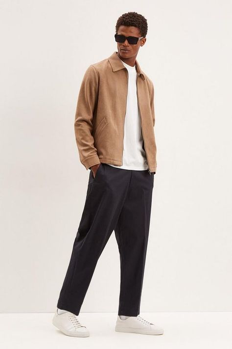 Really upset ordered a shirt with a custom design to surprise my boyfriend with and all I got was this. No design plain black shirt Shirt Layering Outfit, Brown Jacket Outfit, Suede Jacket Men, Mens Smart Casual Outfits, Tom Ford Suit, Spring Outfits Men, Outfit Primavera, Mens Spring Fashion, British Outfits