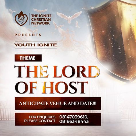 Lord Of Hosts, Flyer Design, The Lord, Exclusive Designs, Design