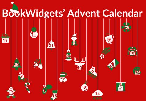 Interactive Classroom Advent Calendar: Counting down to Christmas with your students - BookWidgets Classroom Advent Calendar, Advent Calendar Template, Online Advent Calendar, Candy Advent Calendar, Interactive Calendar, Chocolate Advent Calendar, Interactive Classroom, The Nativity Story, Christmas Food Gifts