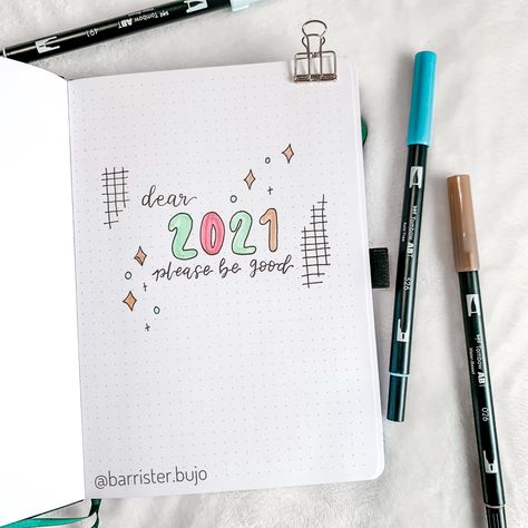 New Year Bujo Cover, Happy New Year Bullet Journal, Journal New Year Resolution, Bujo Year Cover, Journal New Year, Bujo 2025, New Year Resolution Ideas, Ipad Journal, Resolution Ideas