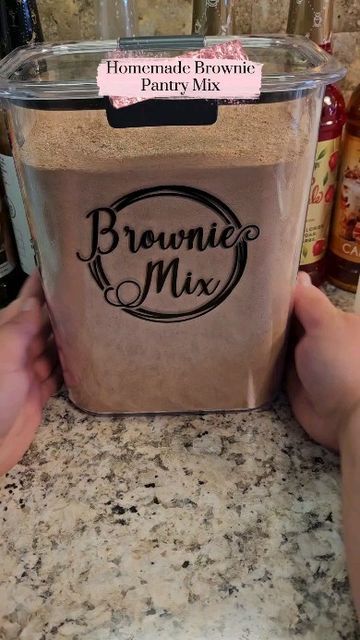 The Craftologist on Instagram: "Brownie Mix for your pantry! pantry dry mixes are my fav! ❤️❤️" Brownie Dry Mix Recipe, Homemade Store Bought Food, Homemade Brownie Mix Recipe, Better Than Store Bought, Stocking Pantry, Mre Food, Pantry Mixes, Mason Jar Cookies Mix, Brownie Mix Recipes