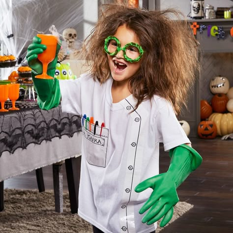 Mad Scientist Halloween Costume, Science Costumes, Mad Scientist Costume, Scientist Costume, Last Minute Kostüm, Mad Scientist Halloween, Mad Scientist Birthday, Mad Scientist Lab, Mad Science Party