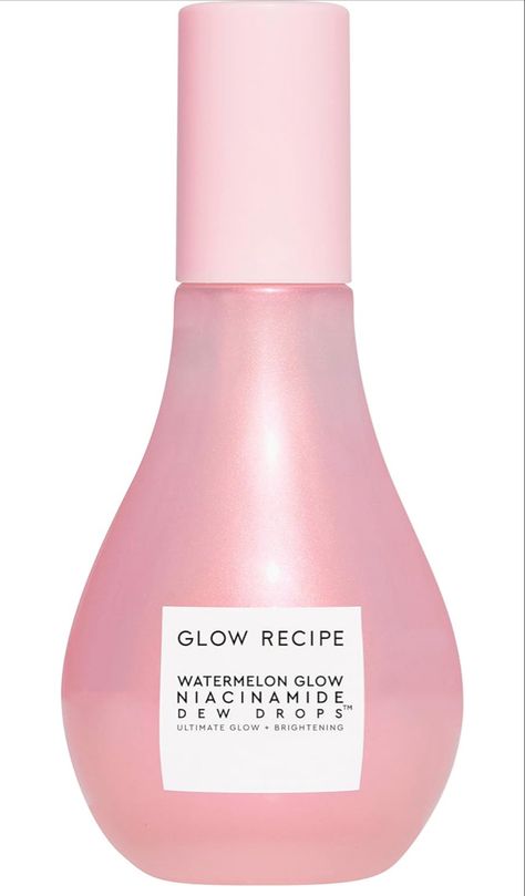 Glow Recipe Dew Drops, Glow Recipe Niacinamide, Watermelon Glow Niacinamide Dew Drops, Niacinamide Dew Drops, Glow Recipe Watermelon, Watermelon Glow, Face Brightening, Glow Recipe, Moringa Oil