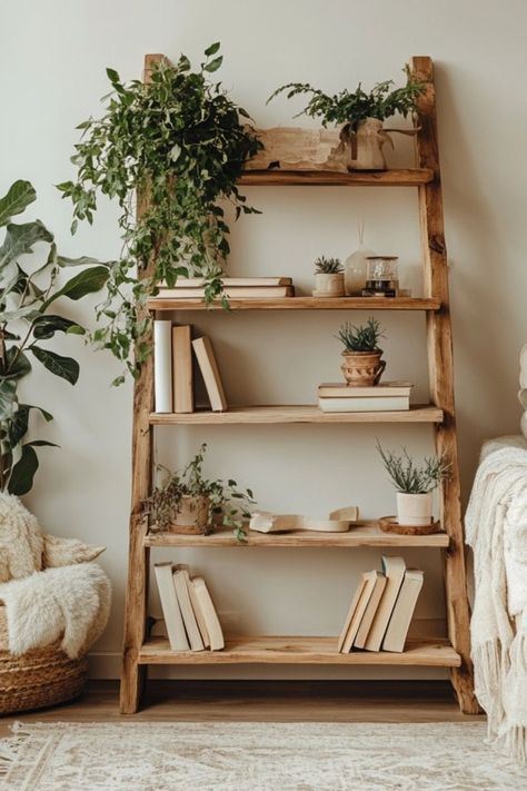 Wood ladder decor