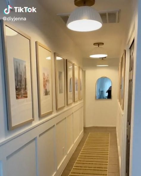 Doorway Lighting Entryway, Can Lights Hallway, Led Light Display Ideas, Hallway Track Lighting Ideas, Narrow Hallway Lighting Ideas, Long Hallway Lighting, Hallway Lighting Ideas Ceilings, Long Hallway Decorating Ideas, Long Hallway Decorating