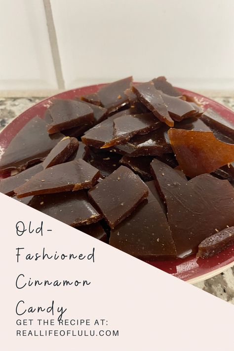 Retro Christmas Recipes, Old Fashion Candy Recipe, Old Fashioned Christmas Candies, Old Fashion Candy, Old Fashioned Cinnamon Candy, Old Fashioned Hard Candy, Cinnamon Hard Candy, Old Fashioned Christmas Candy, Halloween Candy Recipes