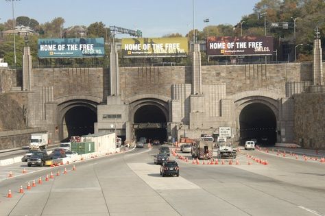 Top 10 Secrets of the Lincoln Tunnel Connecting NYC and New Jersey - Untapped New York Lincoln Tunnel, New York October, Vacation Wishes, Manhattan Island, 42nd Street, George Washington Bridge, Hudson River, Living In New York, Jersey City