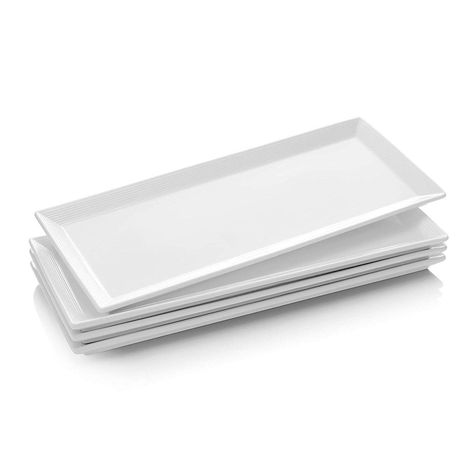 Appetizers Meat, Dessert Pasta, White Serving Tray, White Rectangle, Platter Set, White Dinner Plates, Serving Platter, Dessert Plate, Serving Platters