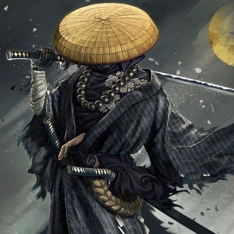 Art Adventure Time, Samurai Concept, Guerriero Samurai, Bamboo Hat, Ronin Samurai, Art Vampire, Arte Ninja, Samurai Wallpaper, Samurai Artwork