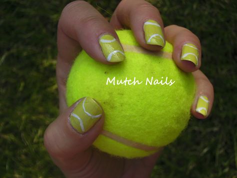 Tennis Ball Nails Ball Nails, Pride Nails Designs, Nails Designs Short, Pride Nails, 8 Ball, Tennis Ball, Green Nails, Nails Designs, Short Nails