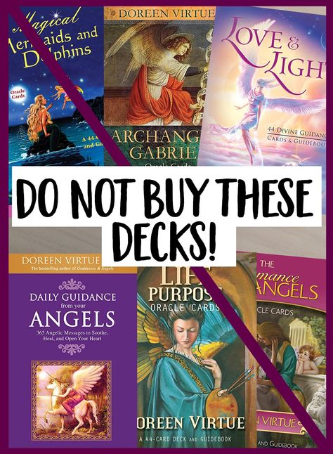 DO NOT Buy These Decks! ... Click Here for A Simple Buyer's Guide To Choosing the Best Angel Cards For You! Tarot Reading Business, Angel Answers Oracle Cards, Best Tarot Decks, Tarot Reading Spreads, Tarot Card Readings, Free Tarot Cards, Tarot Interpretation, Oracle Cards Decks, Tarot Prediction